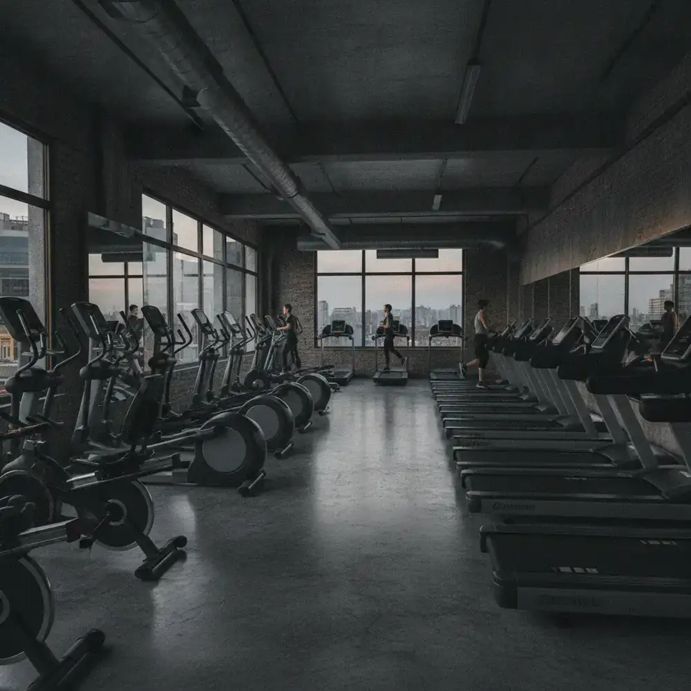 Cardio machines zone at Yombrita