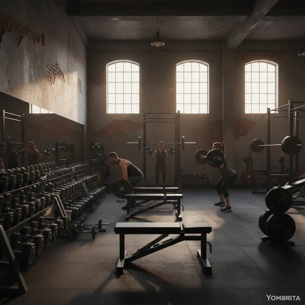 Free weights area at Yombrita